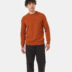 Banana republic men’s size medium 100% Marion wool crewneck sweater rust orange